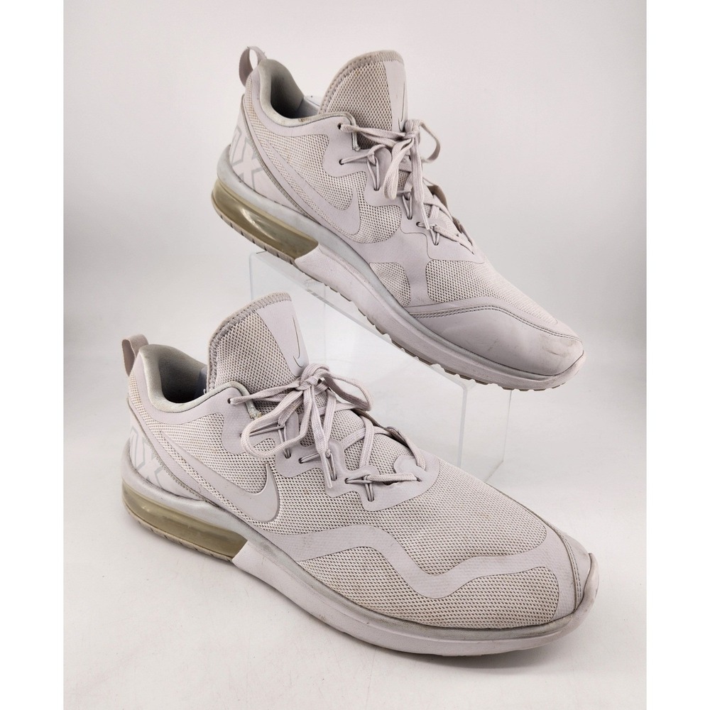 Nike Air Max Fury Mens 14 Running Shoes White Pure Platinum AA5739-100 Low Top